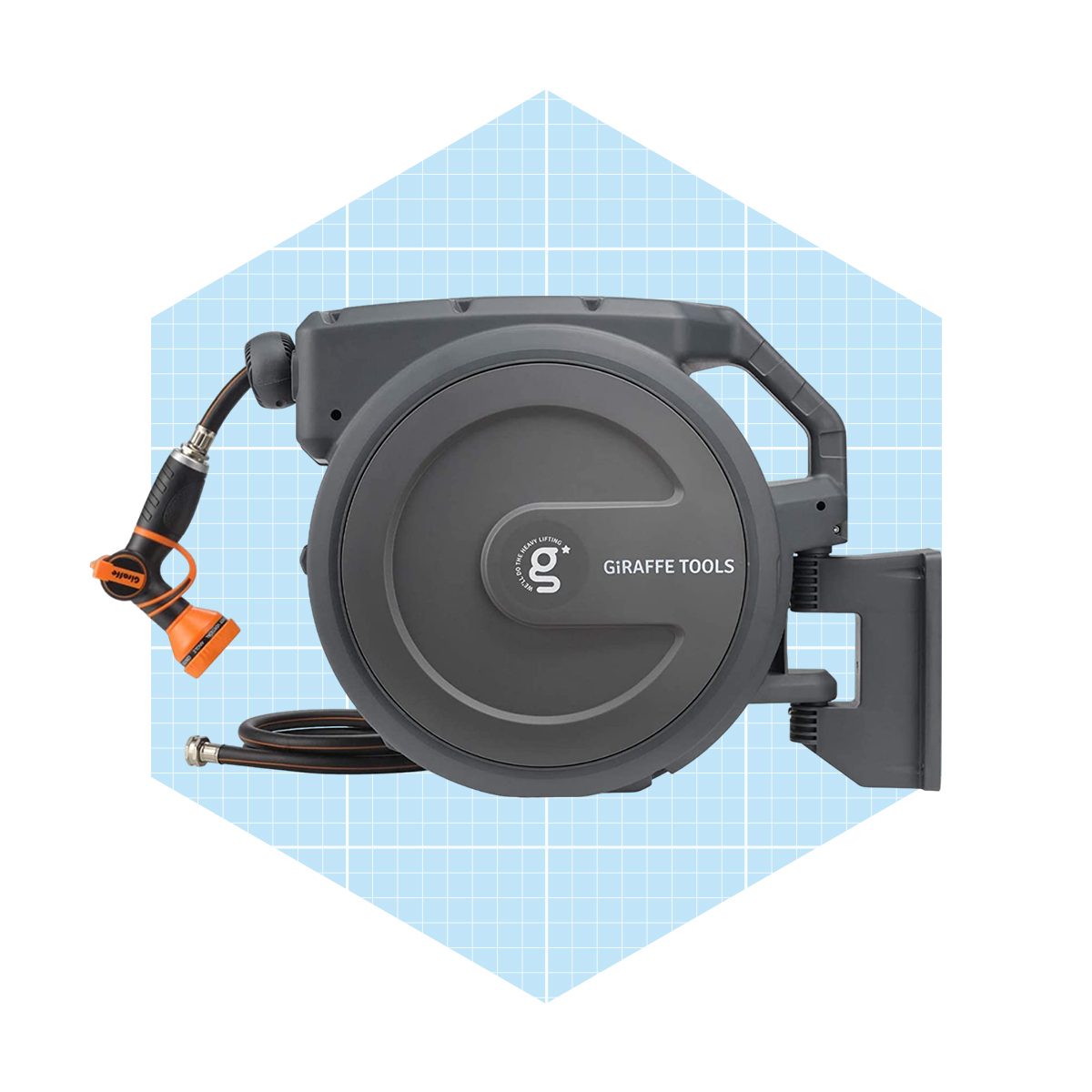 Best location to wall mount retractable hose reel (photo included