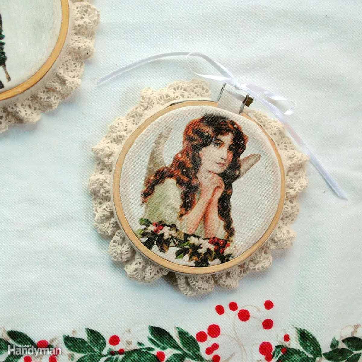 Simple Christmas Decorations: Victorian Image Transfer Ornaments