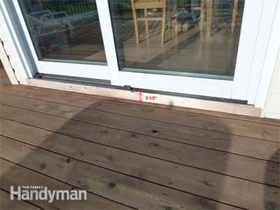 How to Build a Deck: Prevent Rot at the Patio Door