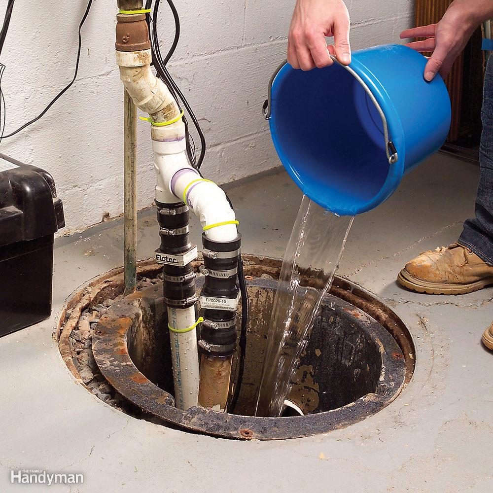 Test your sump pump before the beginning of the rainy season