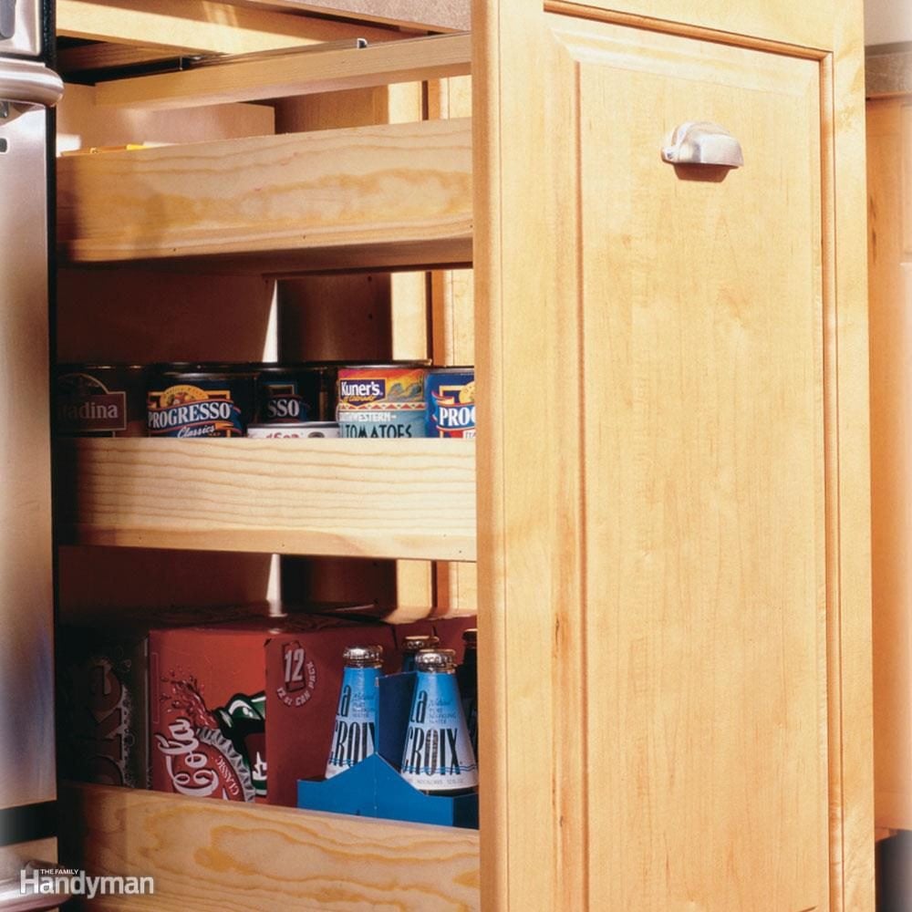 Pull Out Cabinet Organizer, Tksrn Heavy Duty Slide Out Pantry