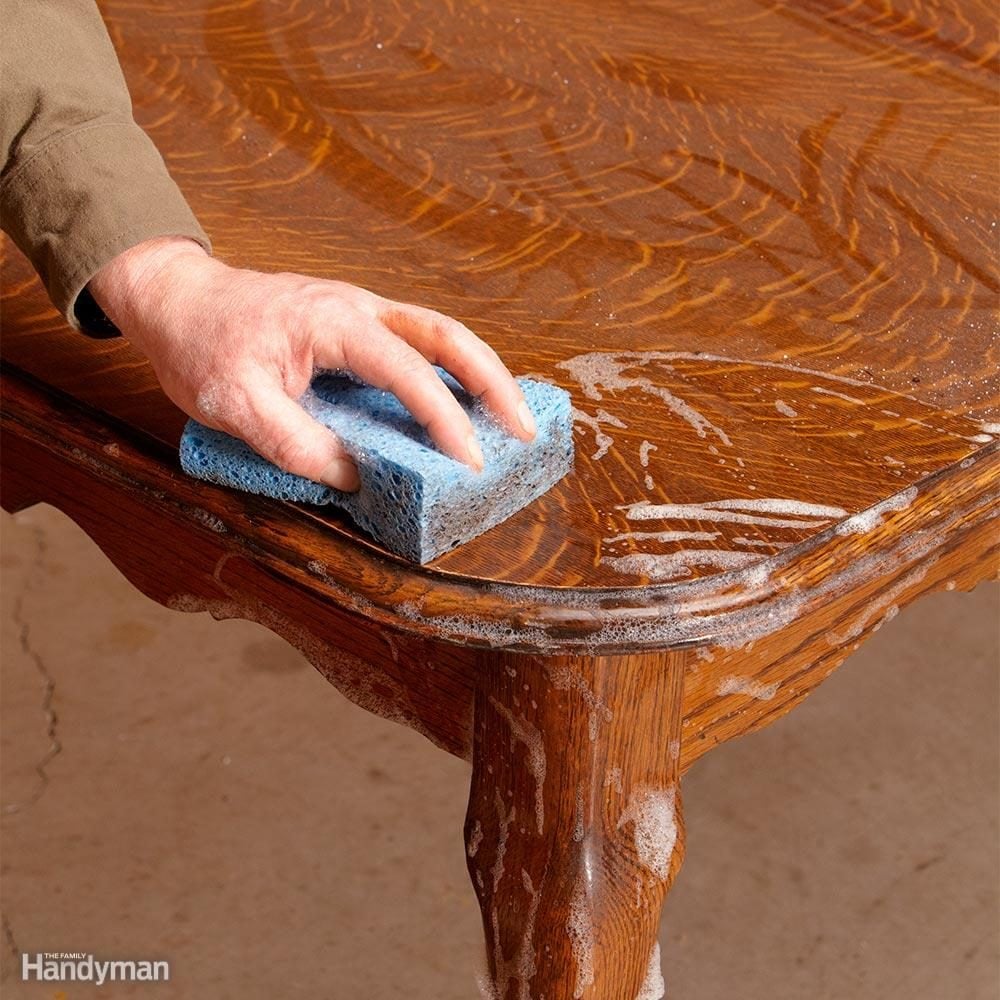 furniture refinish refinishing repair clean stripping wood wooden cleaning familyhandyman way restoring refinished woodworking