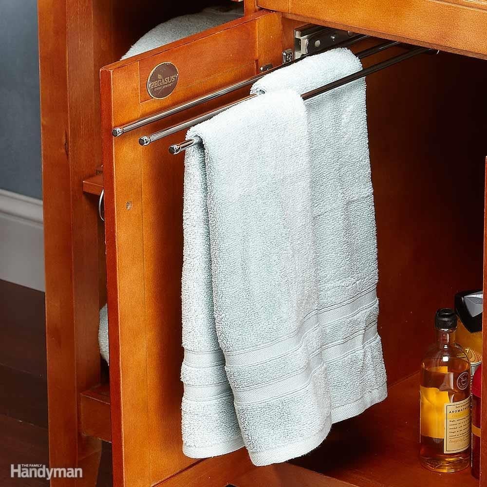 Pullout Towel Rack