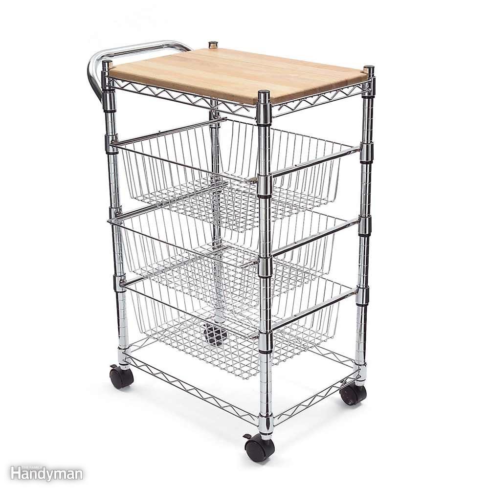 Mobile Kitchen Storage and Organization Cart