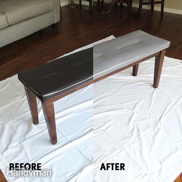 How To Paint Leather Furniture Family Handyman