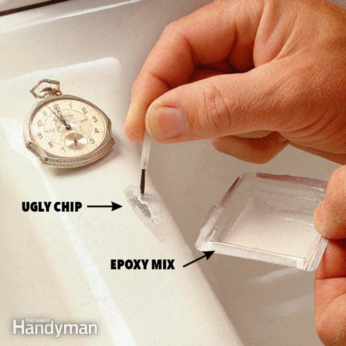How to Fix a Chip in the Sink