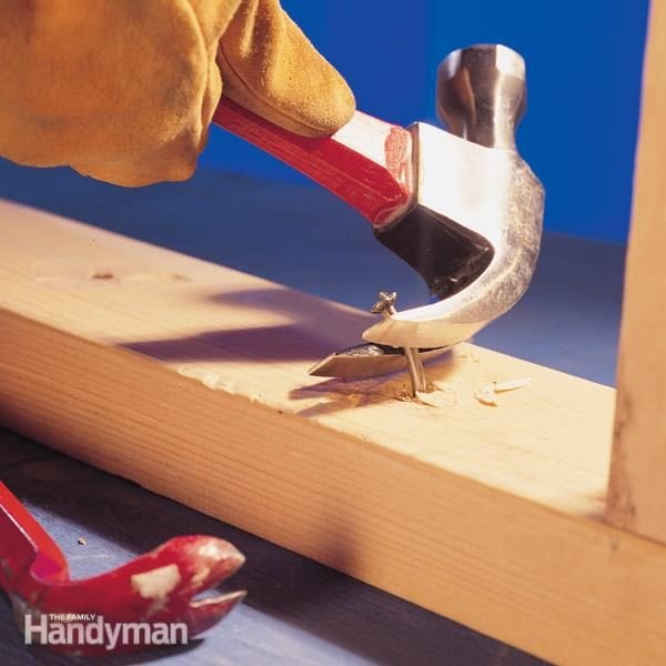 How to Remove Stuck Nails Hammer Tips The Family Handyman