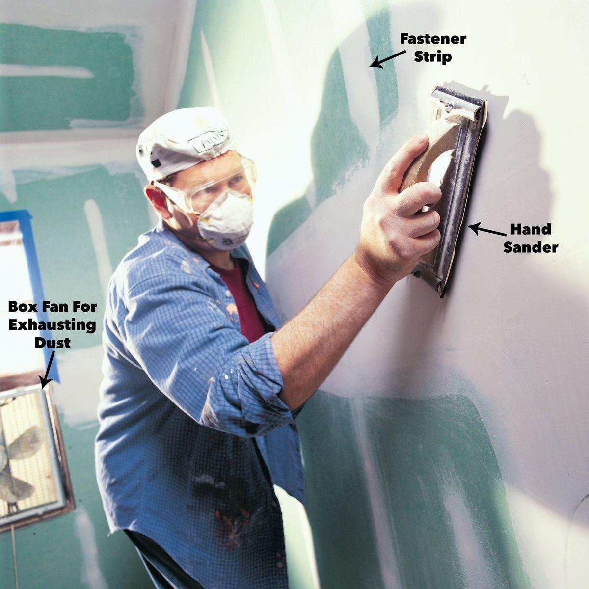 How to Wet-Sand Drywall to Avoid Dust