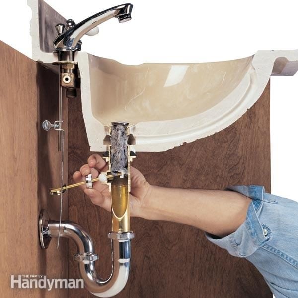 Clear A Sink Clogged Past The Trap In Minutes