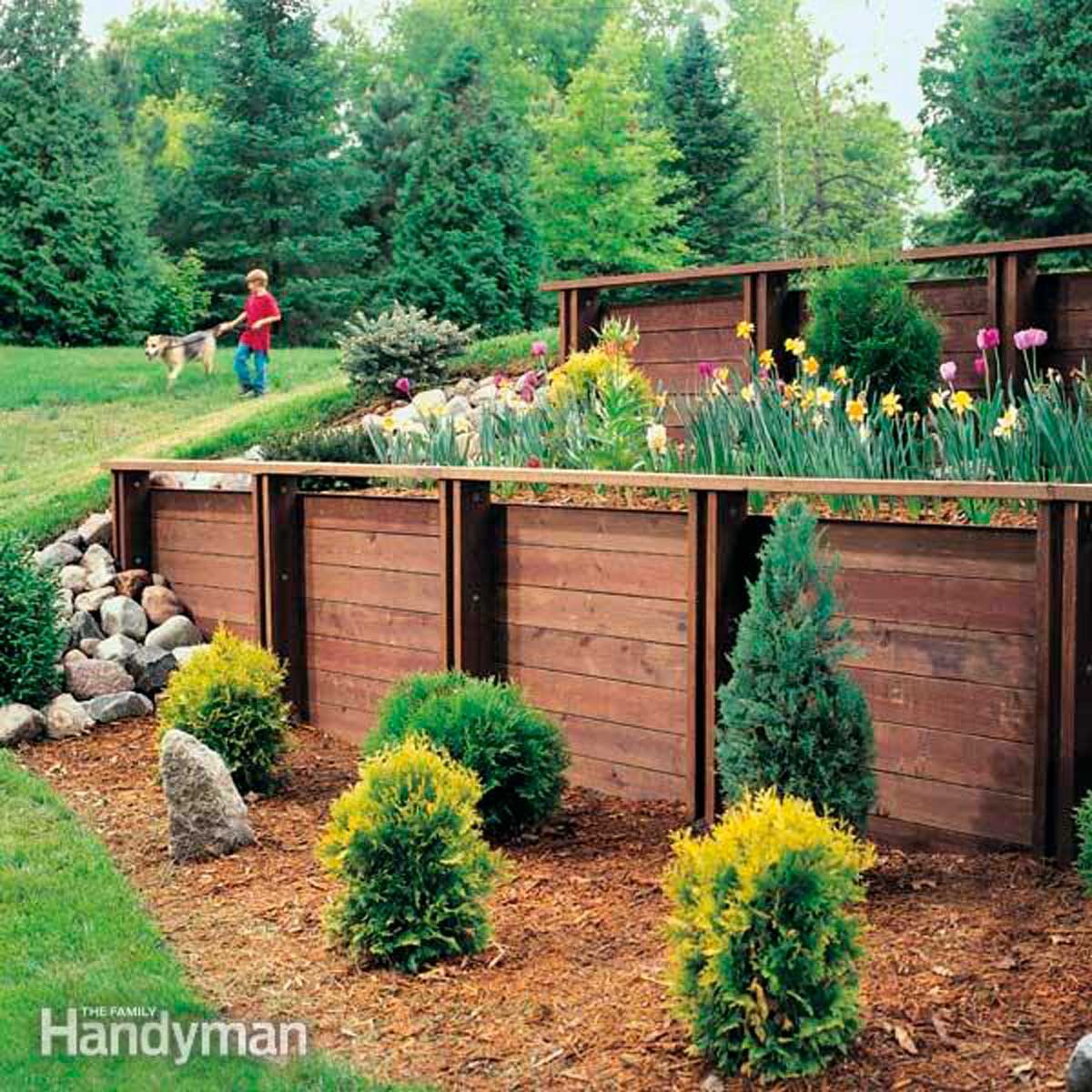 How to Build a Treated-Wood Retaining Wall