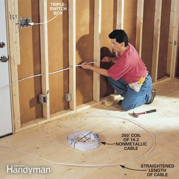 How To Rough In Electrical Wiring Diy Family Handyman