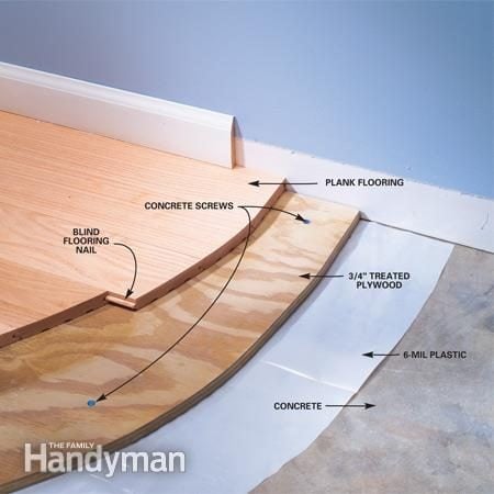 Installing Wood Flooring Over Concrete (DIY)