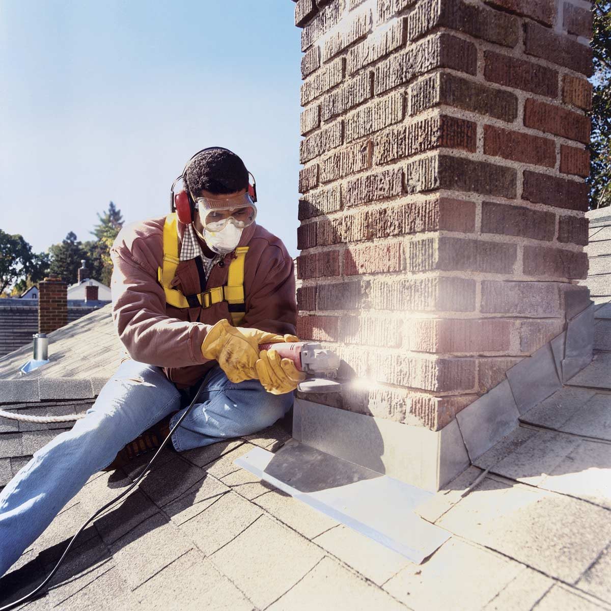 Installing Chimney Flashing