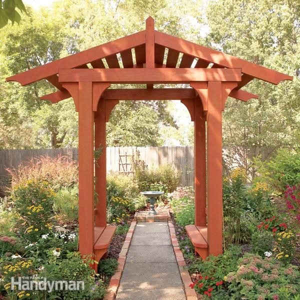 10 Awesome Garden Arbor and Trellis Projects