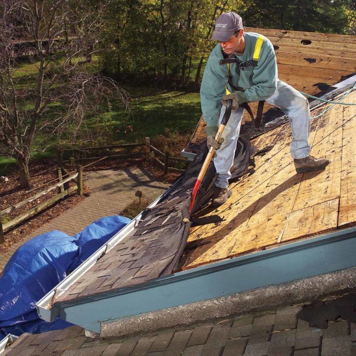 roof removal: how to tear off roof shingles with roofing