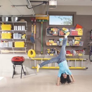 Create A Sliding Storage System On The Garage Ceiling