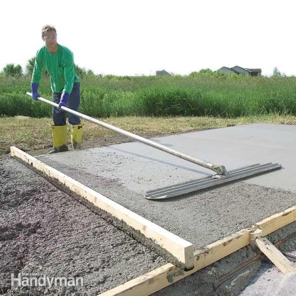 How to Form and Pour a Concrete Slab