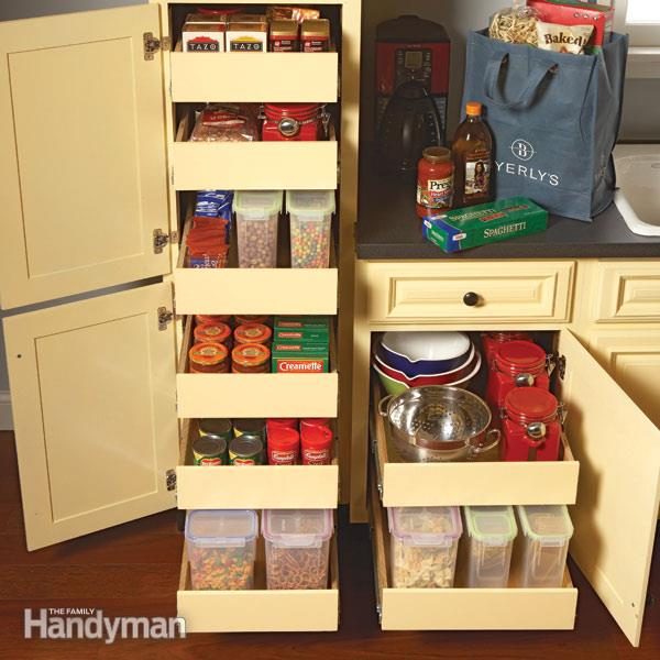 DIY Pull Out Drawers for Pantry - Houseful of Handmade