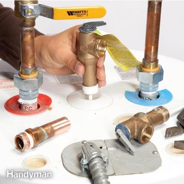 water heater repair how to replace the tpr valve diy family handyman water heater repair how to replace the