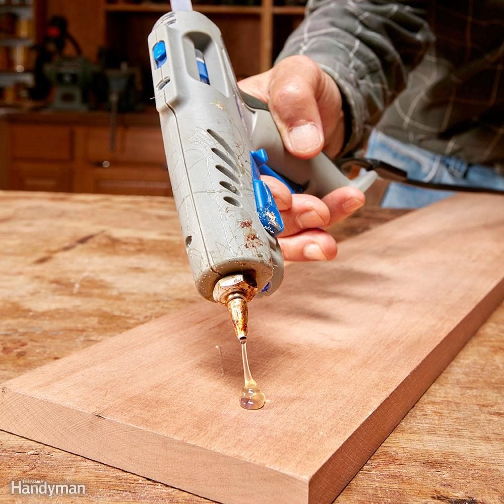 Woodworking hot glue