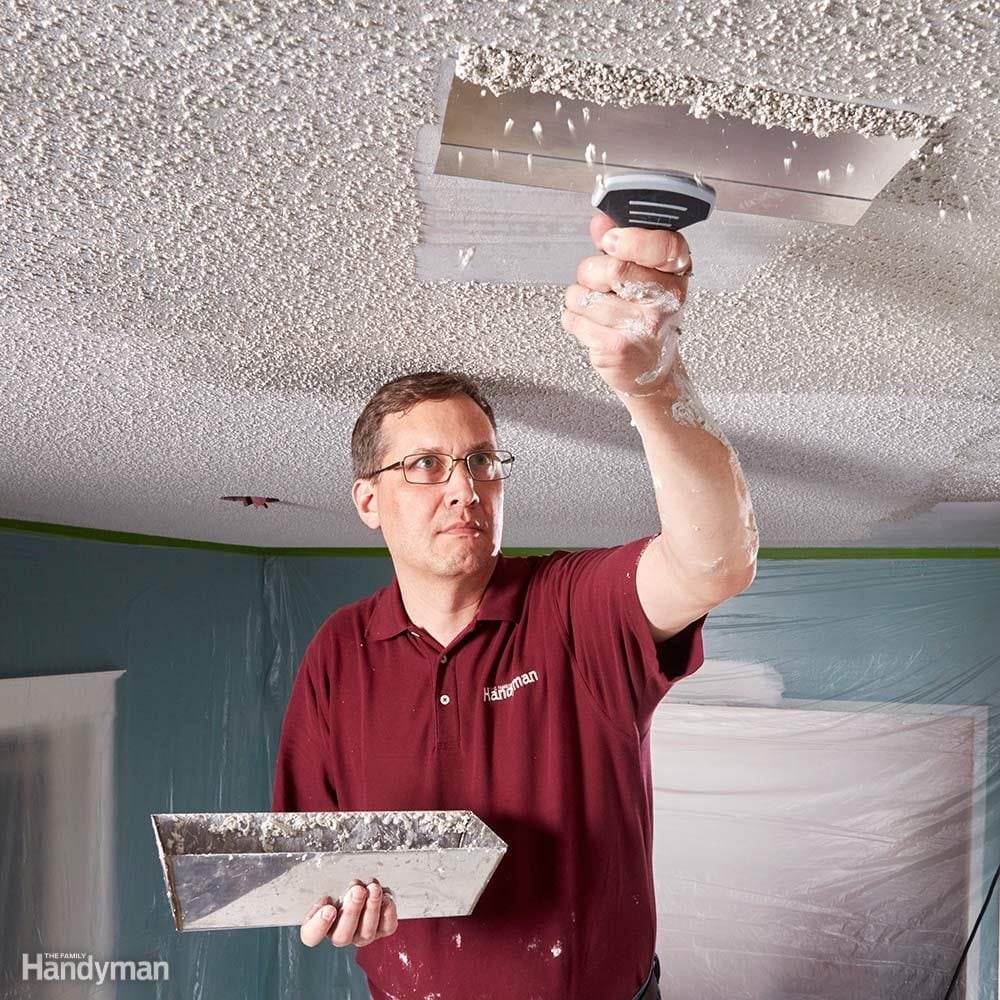11 Tips on How to Remove Popcorn Ceiling Faster and Easier ...