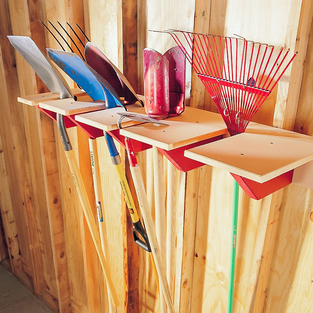 How To Build a Shovel Rack for Garage Storage