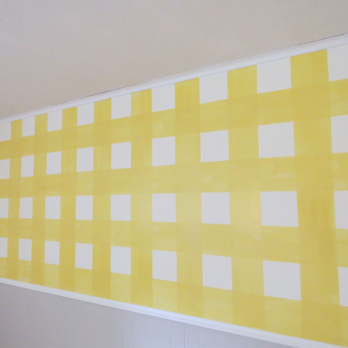 How To Paint a Gingham Wall