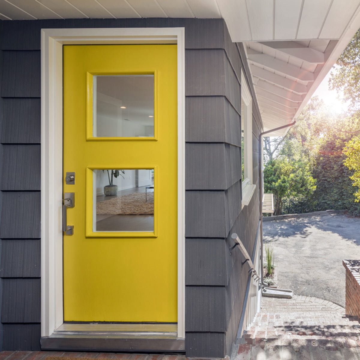 yellow front door