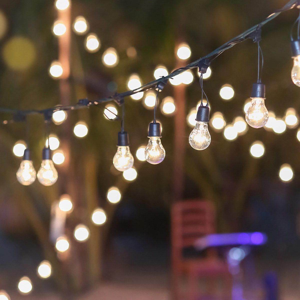 Hang battery- or solar-powered string lights to light up your cozy  car-sleeping evenings.