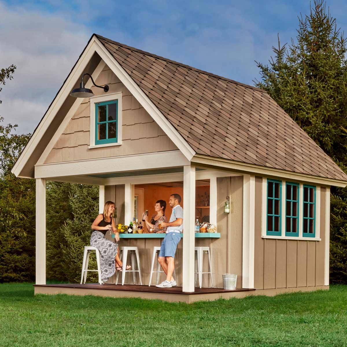 How To Build a Storage Shed With an Amazing Backyard Bar