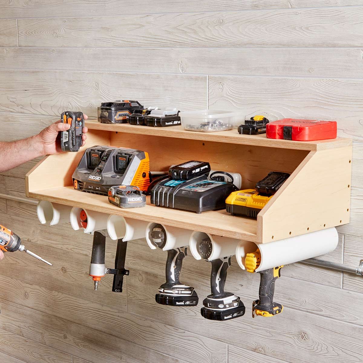Do It Yourself Drill Dock Organizer — The Family Handyman