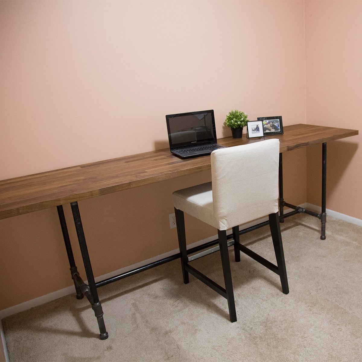 How To Build A Pipe Desk The Family Handyman