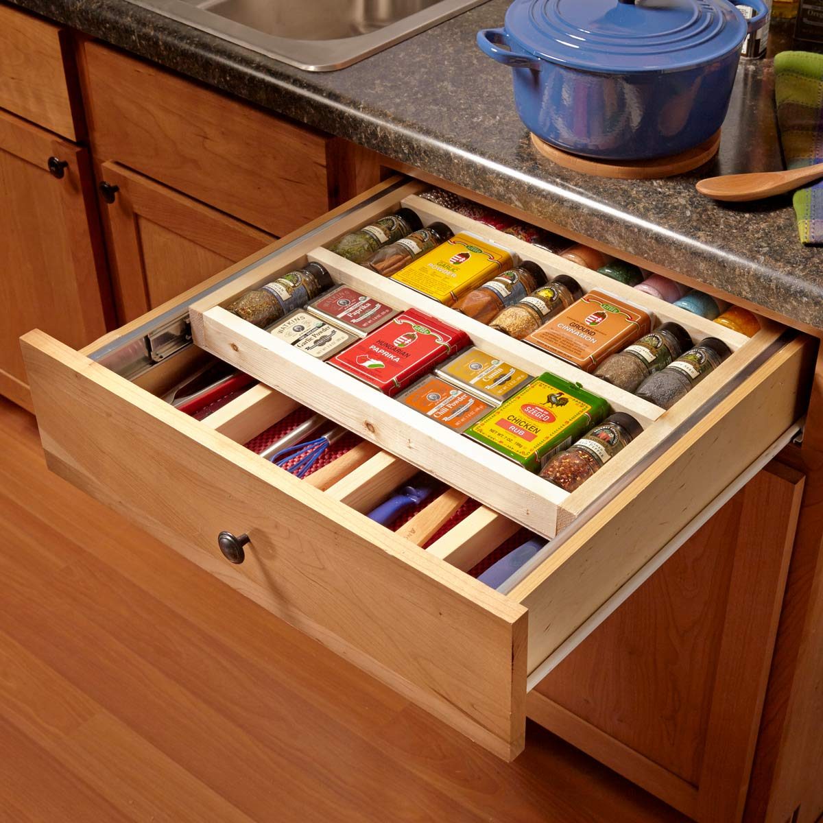 kitchen spice racks for drawers        <h3 class=
