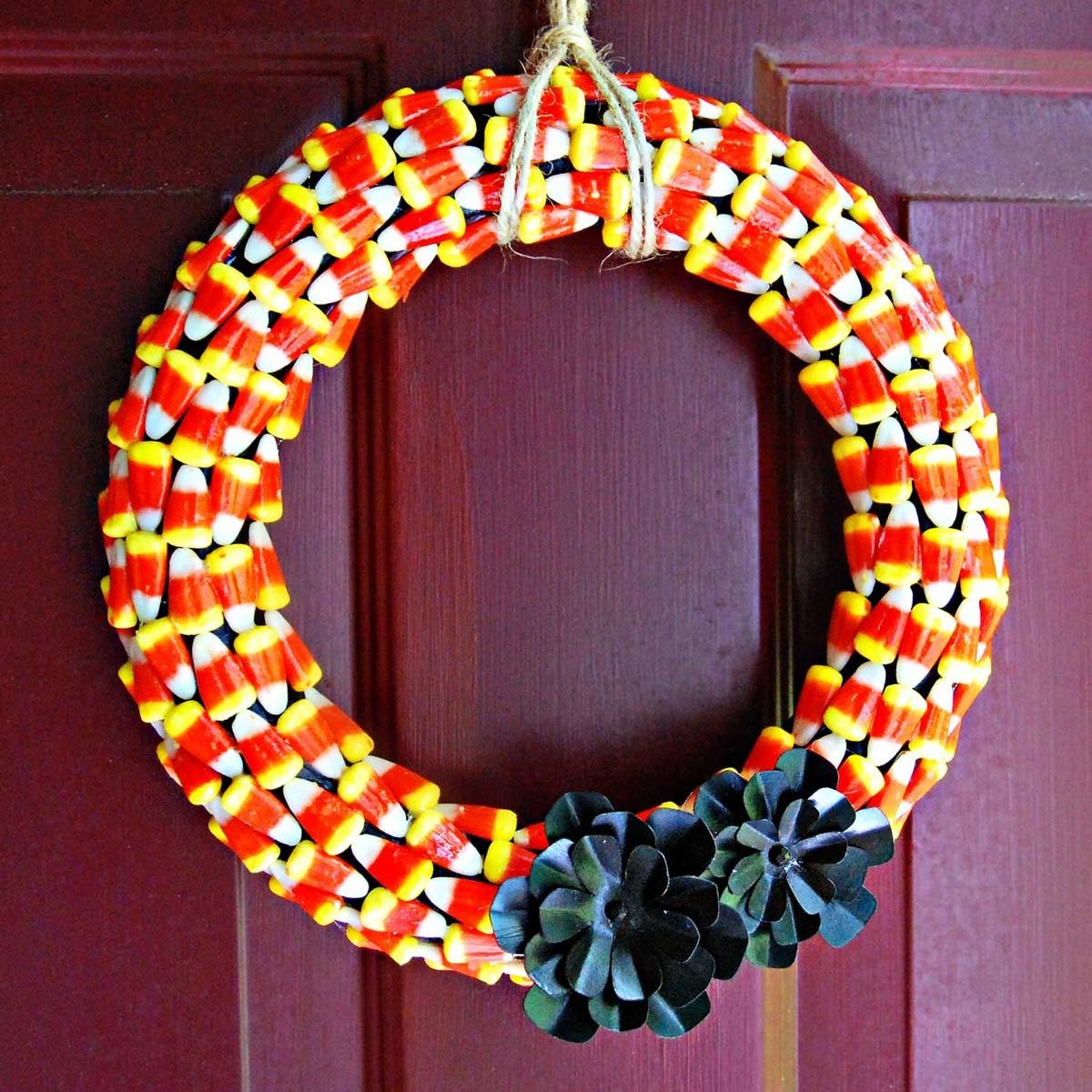 Rustic Dried Chestnut and Wood Bead Handmade Holiday Garland