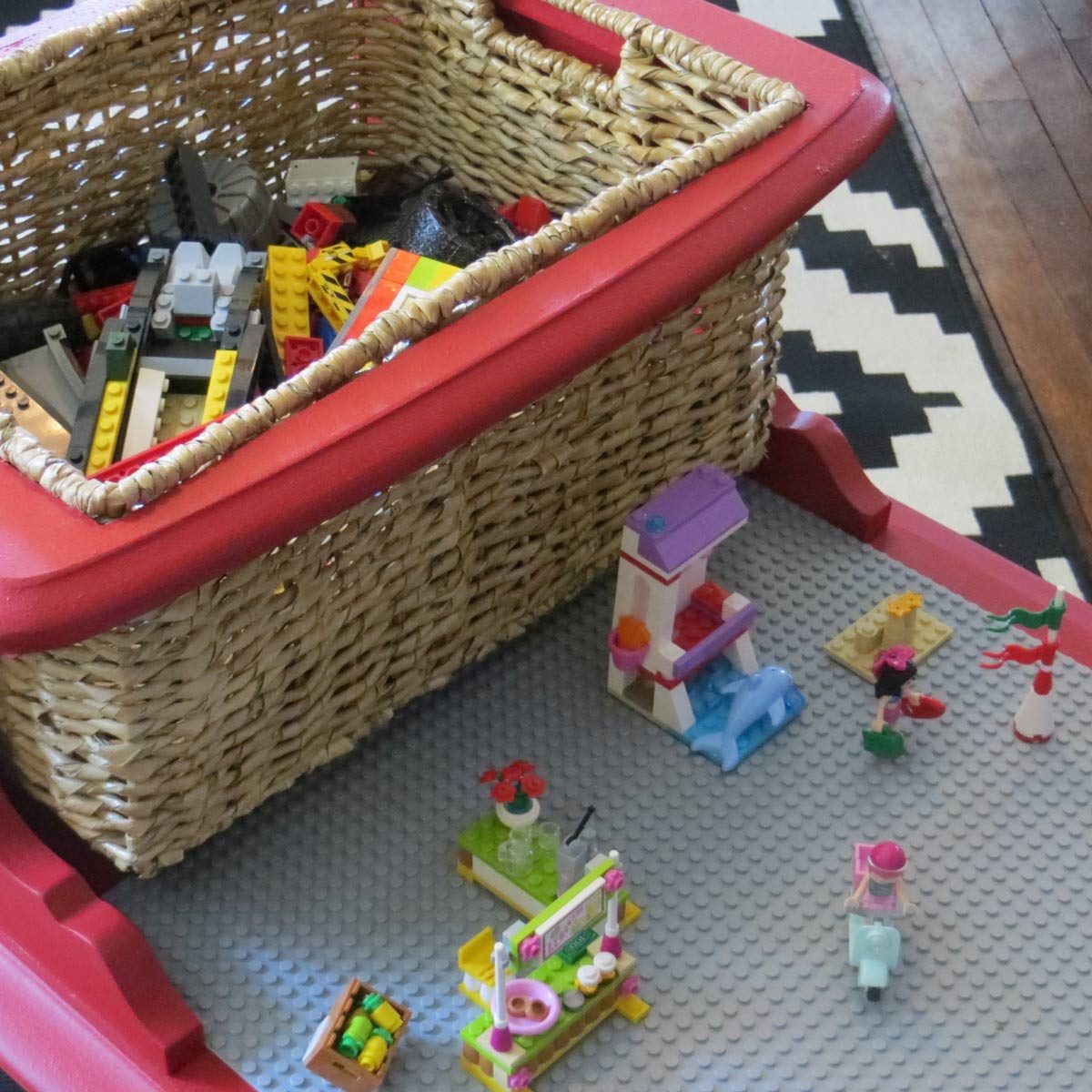 Easy DIY Lego Table with Storage - The Handyman's Daughter