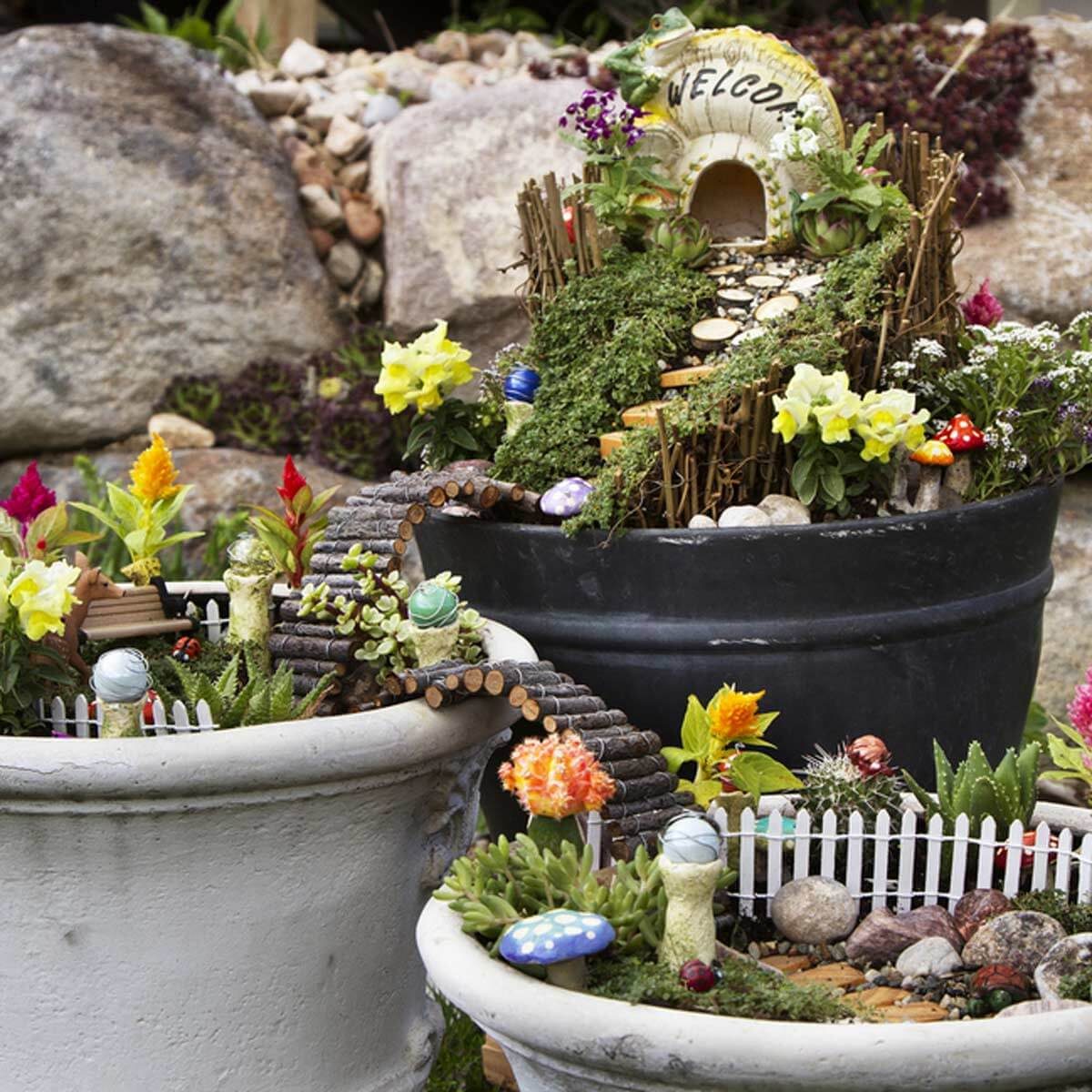 diy miniature garden house