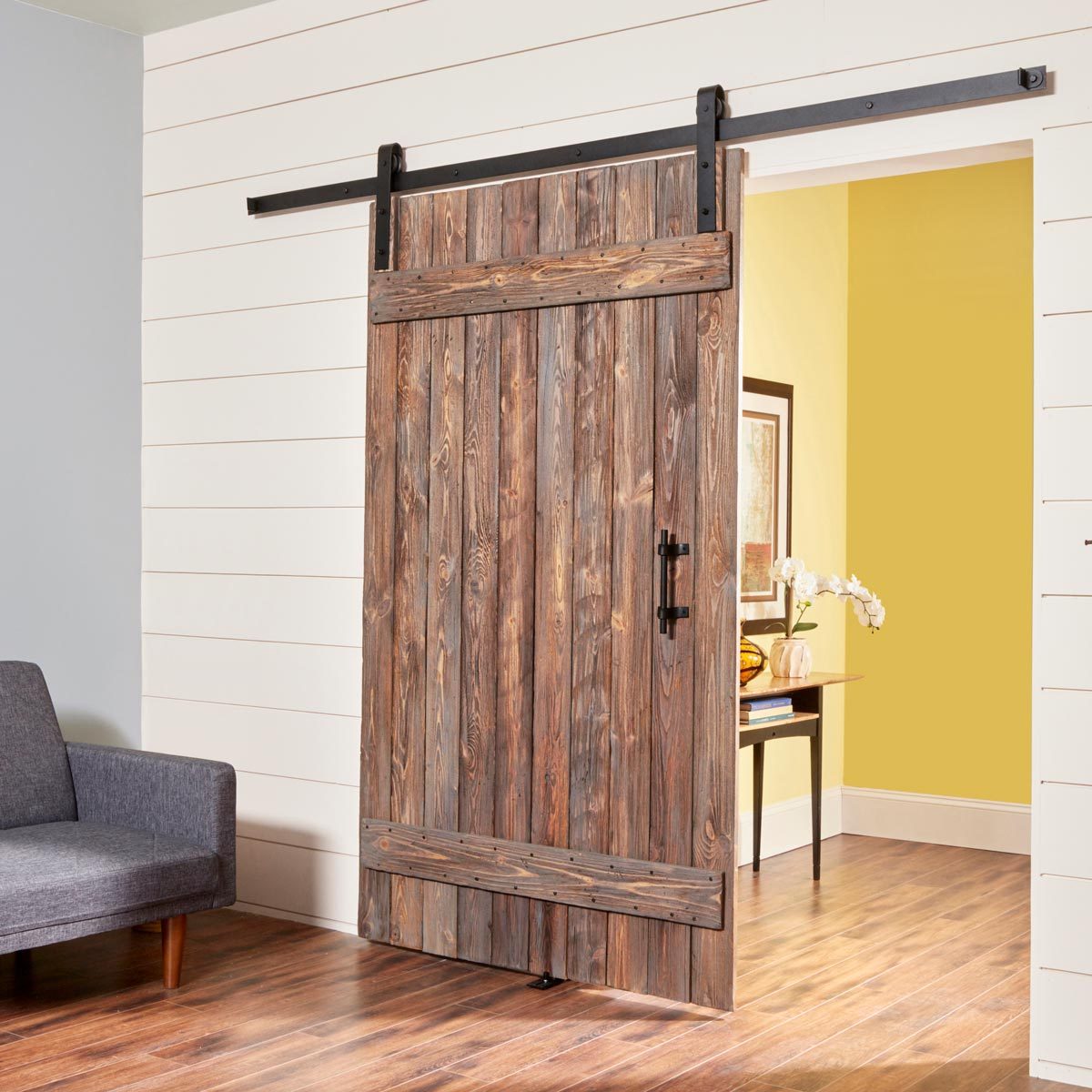 How to Make a DIY Rustic Barn Door and Hardware