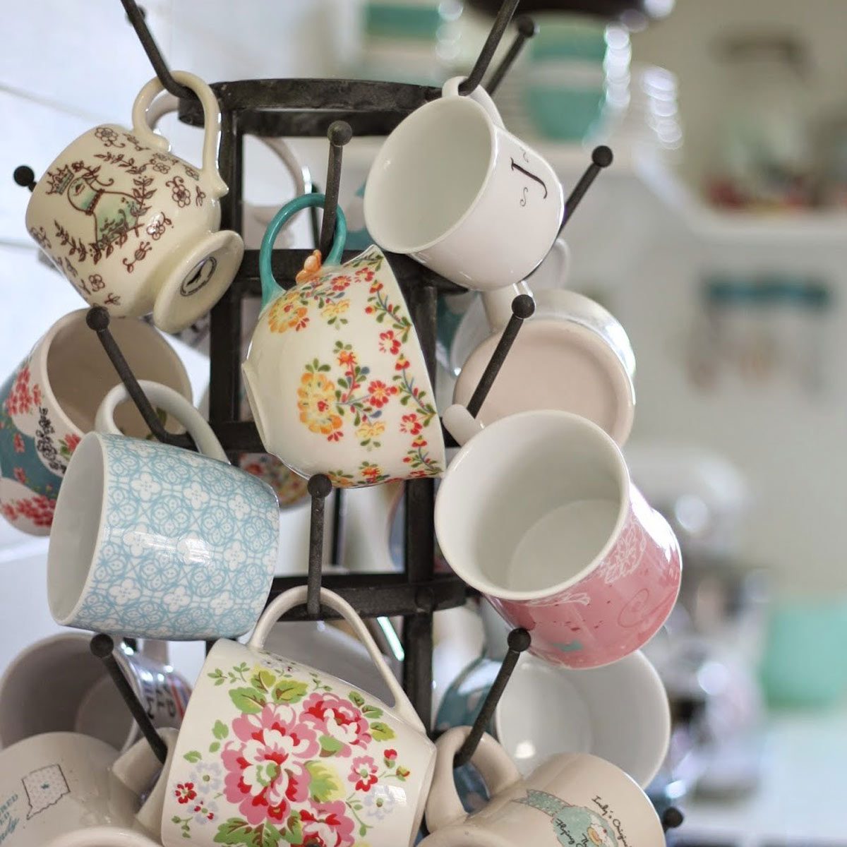 DIY Mug Collection Display Shelves - Happiness is Homemade