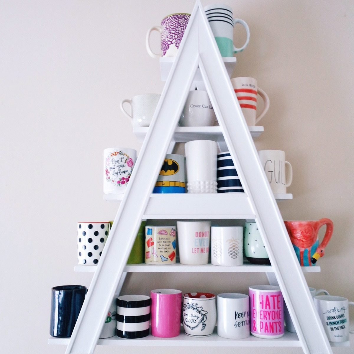 Coffee Mug Holder 3-12 cup Sets, Wall Mounted Mug Hooks