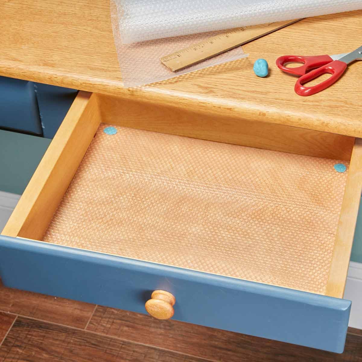 How to Line Drawers and Cabinets with Shelf Liners