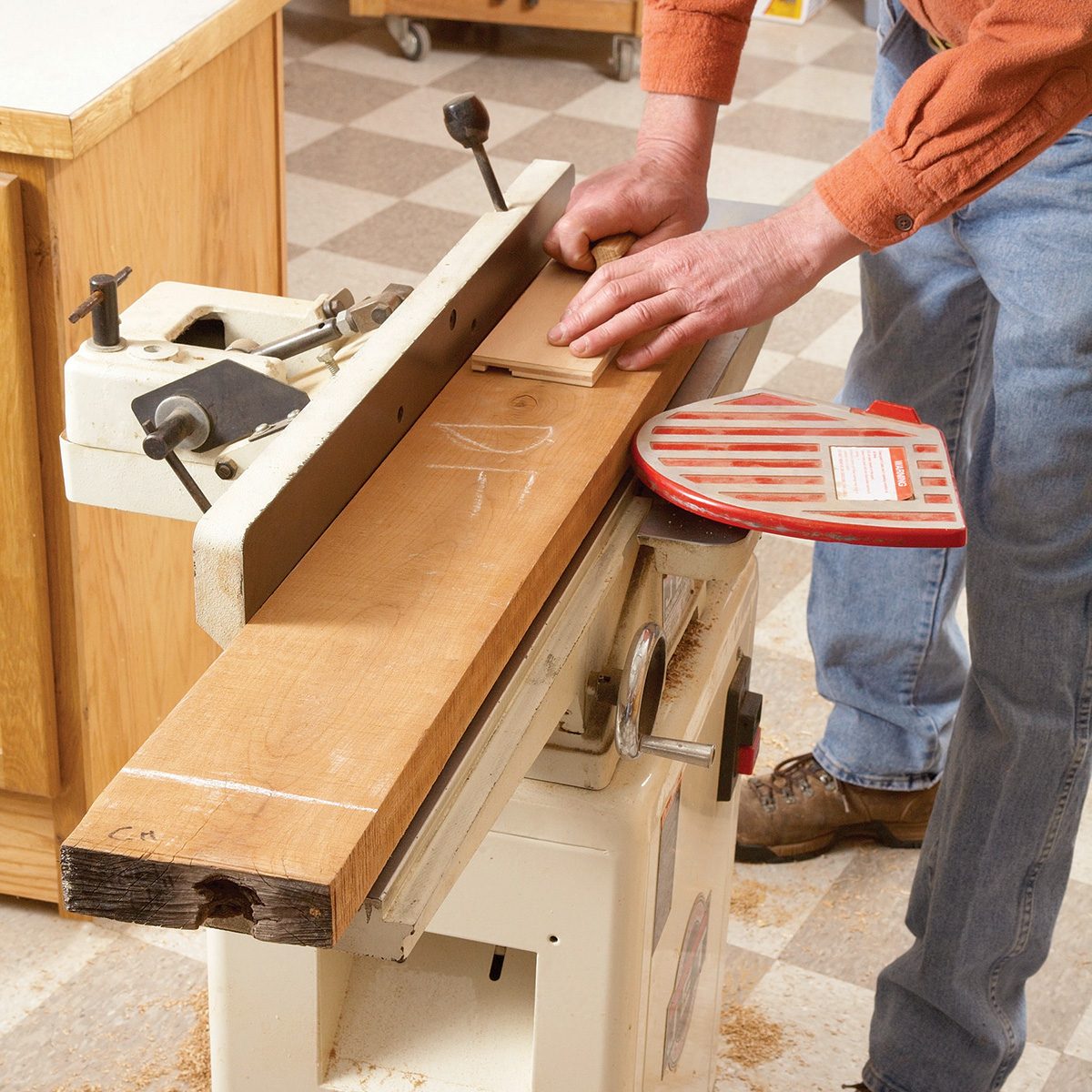 Flattening Rough-Sawn Wood