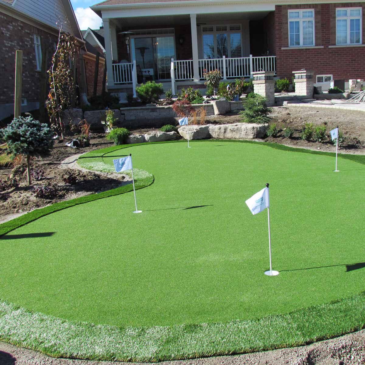 putting backyard greens crazy cool turf synthetic landscaping golf artificial outdoor diy garden patio familyhandyman lawn