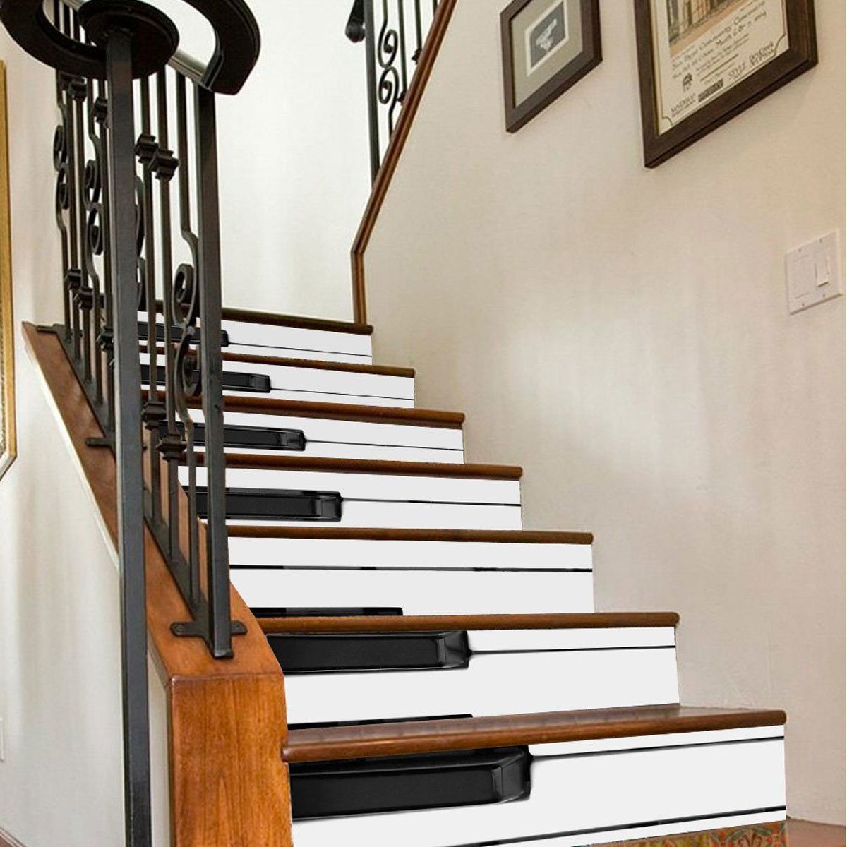 12 Inspired Ways to Embellish Stair Risers