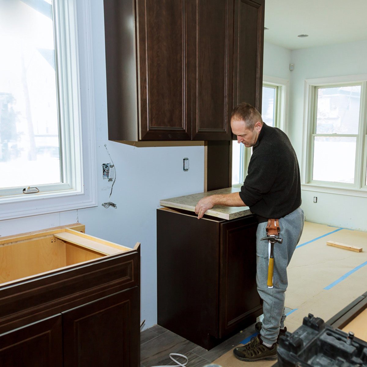 installing kitchen countertops