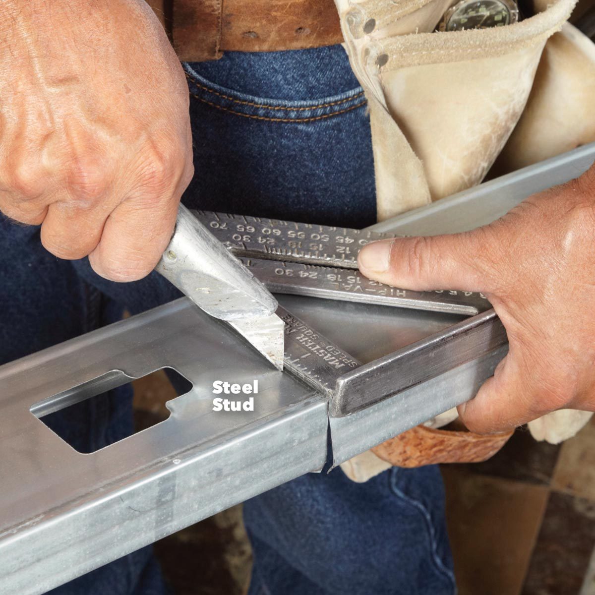 cut metal with utility knife