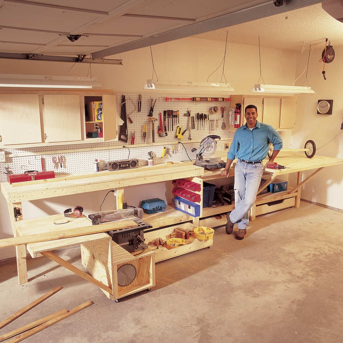 workbench-table-kit-diy-bench-storage-wooden-shelf-garage-shop-workshop
