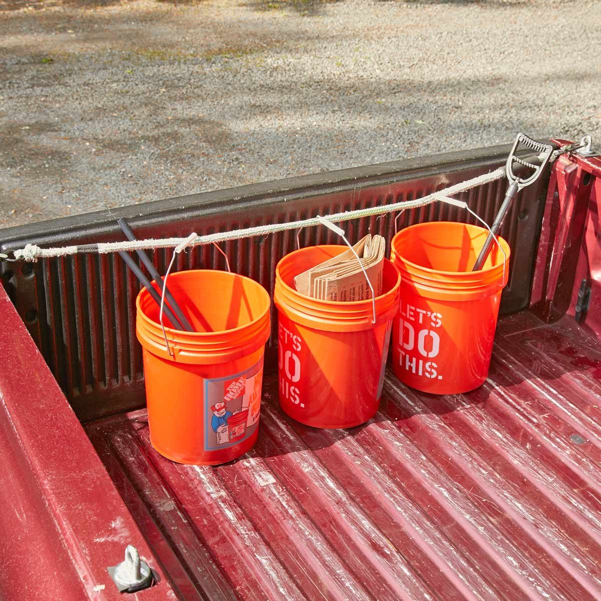 empty 5 gallon paint buckets