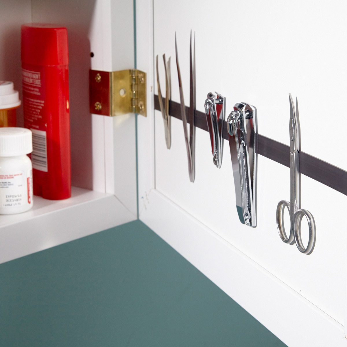 Add A Magnetic Strip To Your Medicine Cabinet The Family Handyman