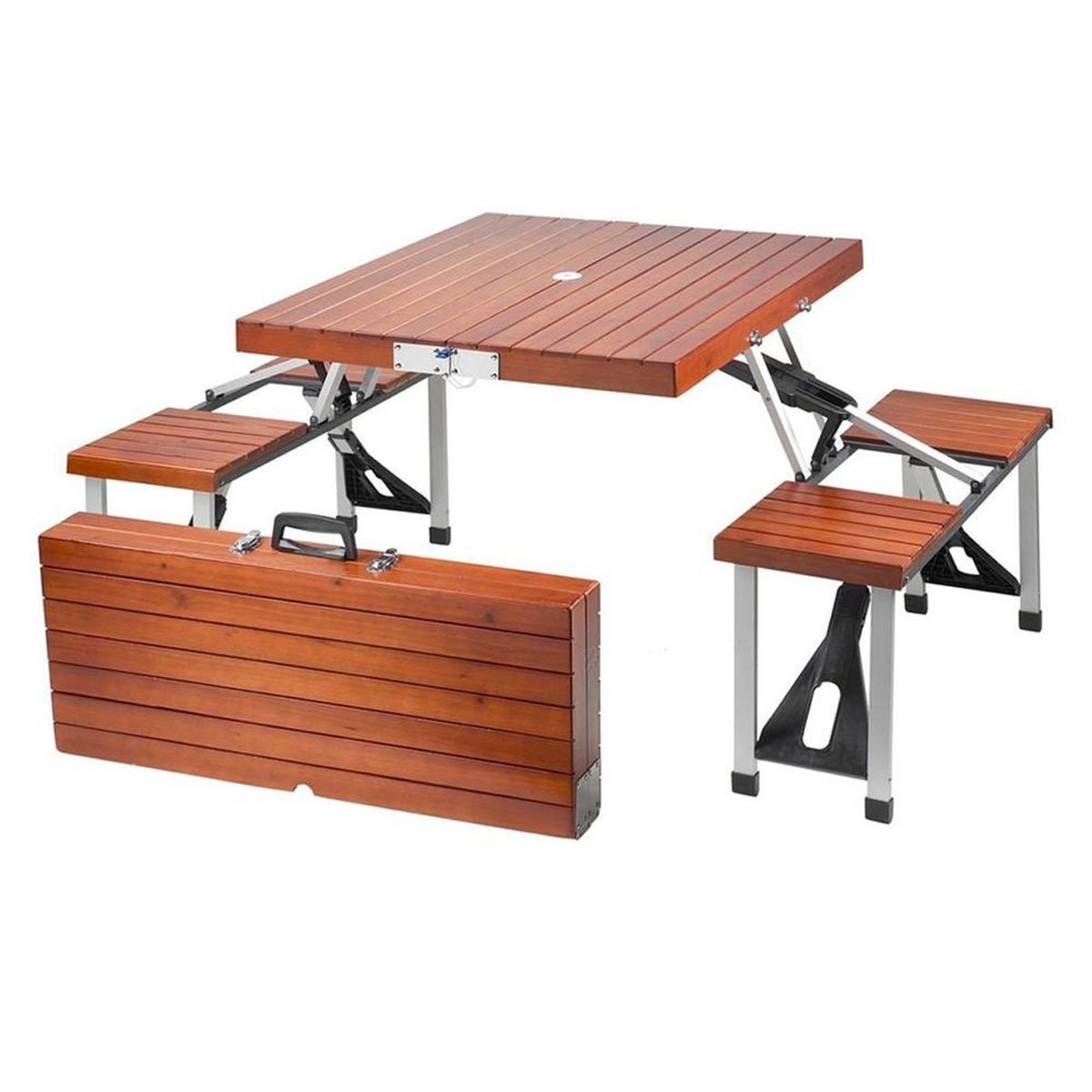 2x BRAND NEW TEAK Mini Folding Picnic Table 50cm x 50cm x 50cm SQUARE. RRP 99.99 EACH. This teak