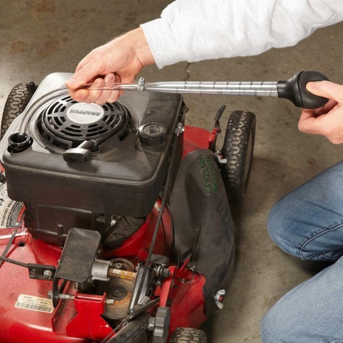 Easier Lawn Mower Oil Draining The Family Handyman